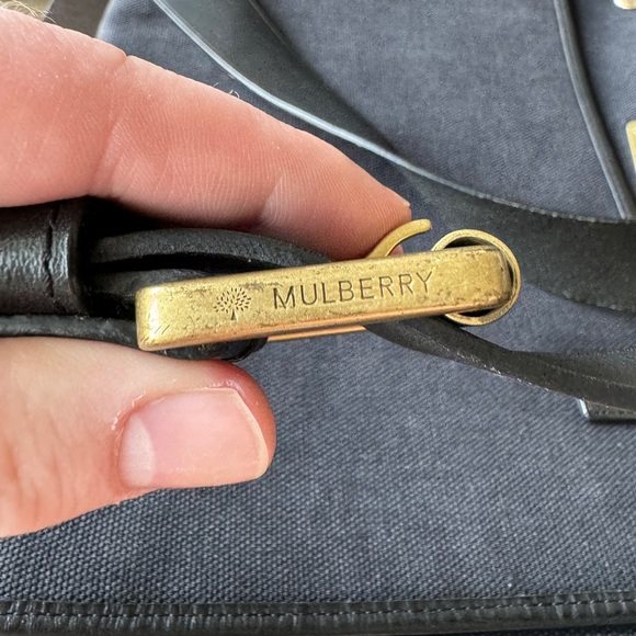 MULBERRY Messenger Satchel Document Shoulder Bag Gray Canvas - Picture 13 of 16